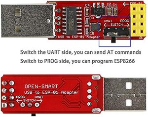 USB zu ESP8266 ESP-01S Programmierer Wireless WiFi Transceiver ESP-01 PROG Serial Adapter Modul CH340G mit 4MB Flash