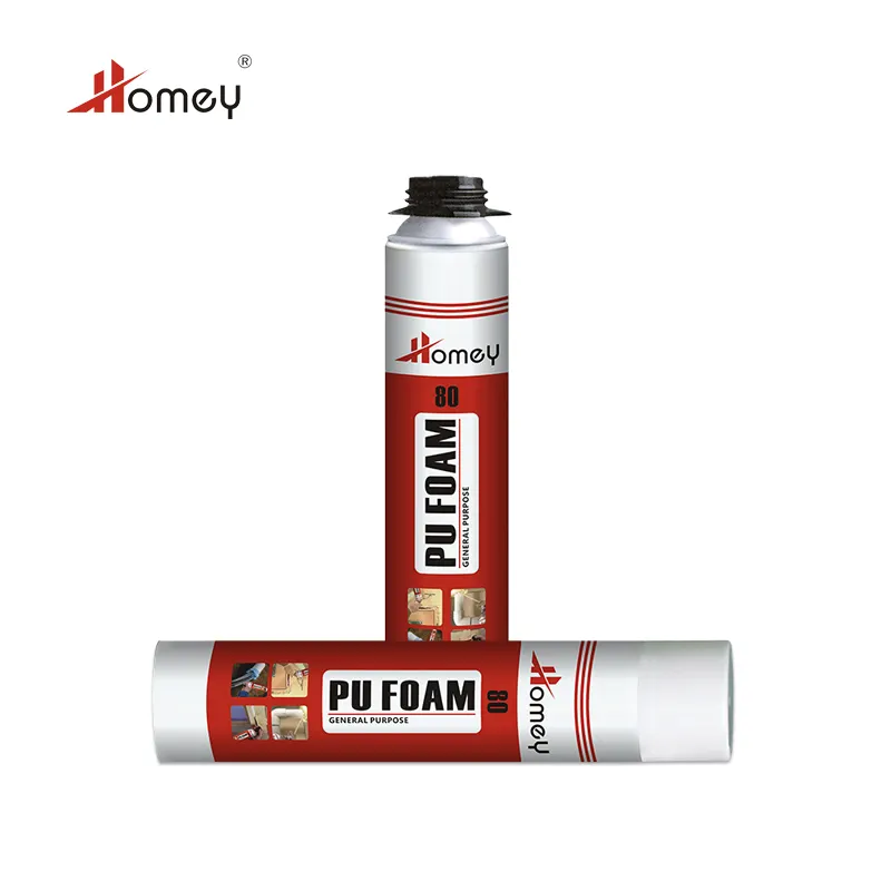 Homey alternatives to polyurethane foam aluminium pu foam raw material for aerosol de espuma window door poliuretano spray foam
