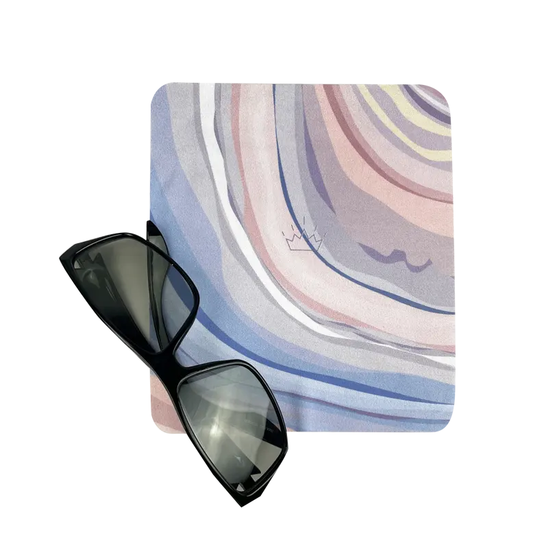 Stampa personalizzata logo occhiali da sole schermo panno per la pulizia dell'orologio panno per lenti in microfibra detergente per occhiali all'ingrosso