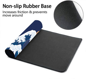 יפן גלים mousepad מורחב xl שולחן עבודה מותאם אישית מחצלת אמנות מחשב מקלדת מחצלות משרד גומי שאינו להחליק