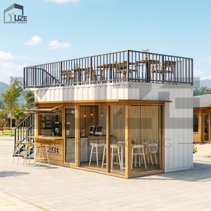Tienda Minorista o Cafetería Prefabricada en Contenedor de Envío Modular Comercial Personalizable con Terraza - Product Image 2