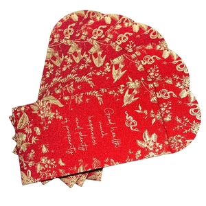 Tùy Chỉnh Màu Đỏ Gói Và Thẻ Quà Tặng Phong Bì Với Dập Nổi May Mắn Tiền Phong Bì - Product Image 1