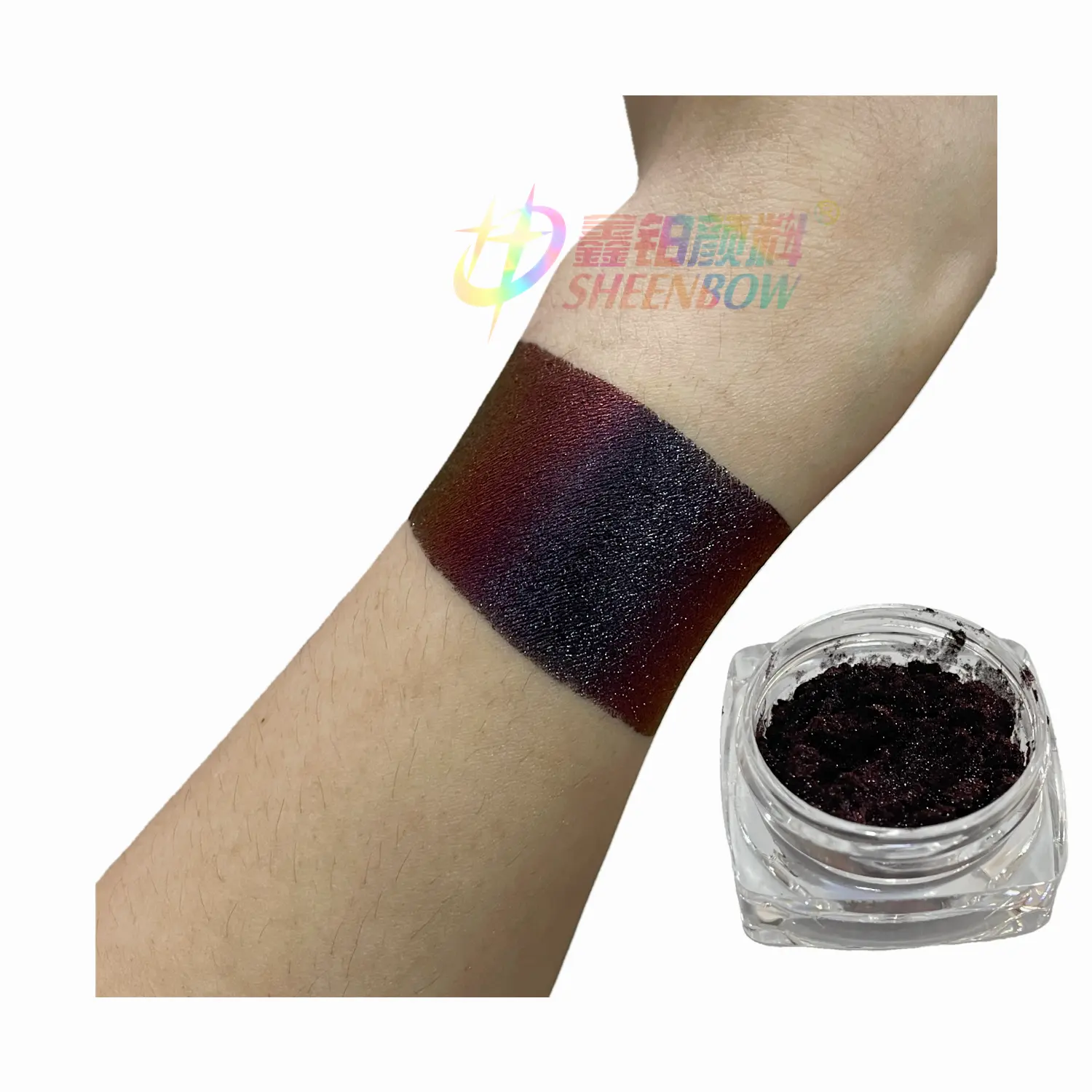 Sheen bow Red Black Chamäleon Pigment Powder für Makeup Multi chrome Pigment Lidschatten