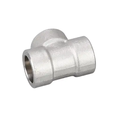 DONGLIU ASME B16.11 A105 Class 3000 LB Carbon Steel Forged Pipe Fitting SW Socket Weld and Threaded BSPP BSPT NPT Tee