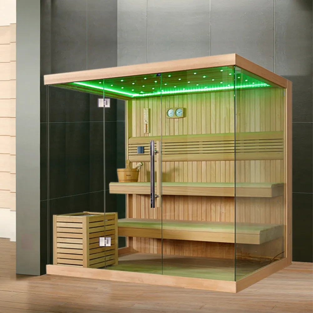 5 persone riscaldatore Sauna secchio abete rosso Hotel in legno moderno vapore secco interno 2 metri on-line supporto tecnico personale assistenza sanitaria