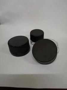 クリーム色の瓶5ml 9ml 3g 7g広い口透明子供のプルーフガラス黒いプラスチックカバー化粧品アイクリーム - Product Image 4