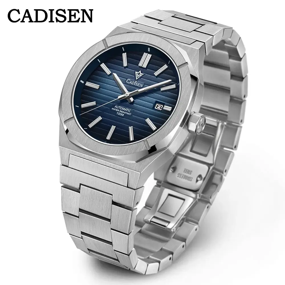 Новые 2024 часы CADISEN C8200, роскошные Ретро-часы с сапфиром MIYOTA, Мужские автоматические механические часы с немецким дизайнером, светящиеся 8215