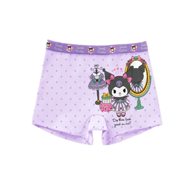 HY-446 bán buôn đa màu sắc cô bé bông pantie dễ thương kulomi phim hoạt hình in trẻ em bên trong mặc boxer quần đồ lót