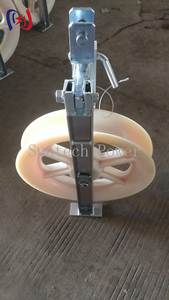 20KN OPGW Optical Fiber Tandem Cable <strong>Stringing</strong> Pulley <strong>Block</strong> Customizable Nylon Sheave Transmission Industrial Use OEM Supported - Product Image 4