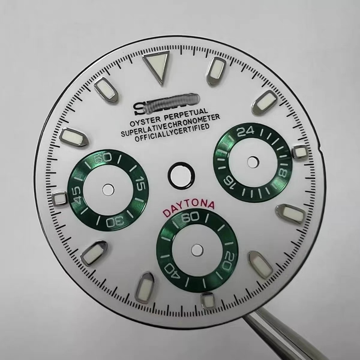White Dial Green Bezel