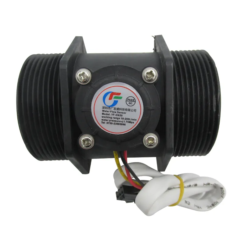Sensor de flujo de agua para bombas de agua, microgenerador YF-DN50 G2 pulgadas, Sensor de flujo de agua para SALÓN DE YF-DN50