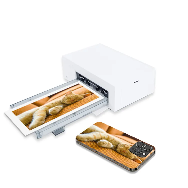 Mini Draagbare Smart Printing Thermische Machine Mobiele Telefoon Achterscherm Skin Sticker Printer Voor Snijmachine
