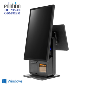 23.8 Inch Black Desktop POS Kiosk Windows Payment System with SDK Store Printing Scanner Printer and Kiosk Machine