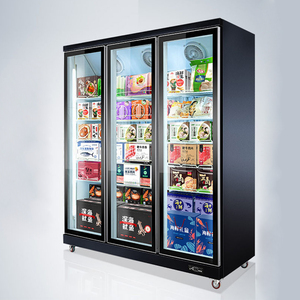 Rebirth <span class=keywords><strong>SUPERSTORE</strong></span> hiển thị dọc sử dụng trở lại thanh cửa kính hiển thị trường hợp tủ đông cho rau và trái cây - Product Image 2