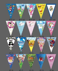 Banderas colgantes publicitarias Banderines multicolores Banderines Eventos deportivos Decoración de fiesta de cumpleaños Banderas de cuerda - Product Image 3