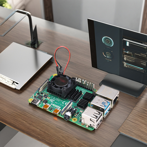 コンピューター用のアルミニウムヒートシンクを備えたベストセラーのRaspberryPi 4モデルB冷却ファン