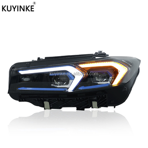 Yeni far takımı modifikasyon matris Led Lens gündüz koşu dönüş sinyal ışığı far BMW 3 serisi G20 2023-2024 için - Product Image 2