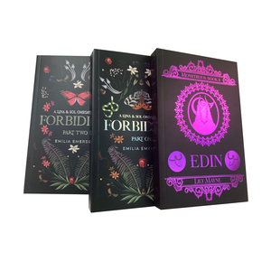 平装小说书籍出版定制版精装软皮作者书籍，带定制喷涂和模版边缘 - Product Image 1