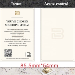 RFID阻挡智能信用卡85.5x54毫米双面胶印与NFC兼容，用于酒店钱包保护 - Product Image 6