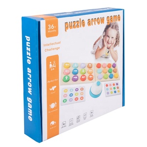 Kids Educational <strong>Challenge</strong> Double Sided Card Color Direction Cognition <strong>Matching</strong> Toy Wooden Puzzle Arrow Game - Product Image 6
