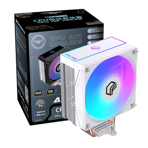 Lovingcool белый радиатор с подсветкой тепловая труба для Intel I3 I5 I7 I9 LGA 1156 1200 1366 1700 2011 2066 AMD AM4 AM5 кулер для процессора - Product Image 1