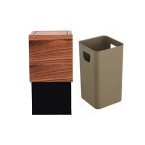 ถังขยะไม้ดีไซน์สร้างสรรค์เรียบง่ายสำหรับใช้ในบ้าน - Product Image 5