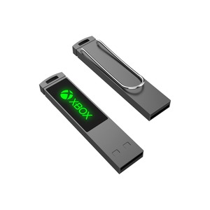 แฟลชไดรฟ์ USB 3.0โลโก้เรืองแสงกำหนดเองเมกะไบต์/วินาที100ความเร็ว8G 16G 32G พร้อมที่หนีบหนังสือเมมโมรี่สติ๊กหลากสี - Product Image 2
