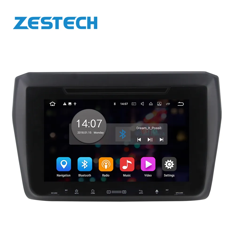 Android 12 Auto Radio Audio Tv Systeem Gps Navigatie Auto Multimedia Stereo Touchscreen Dvd-Speler Voor Suzuki Swift