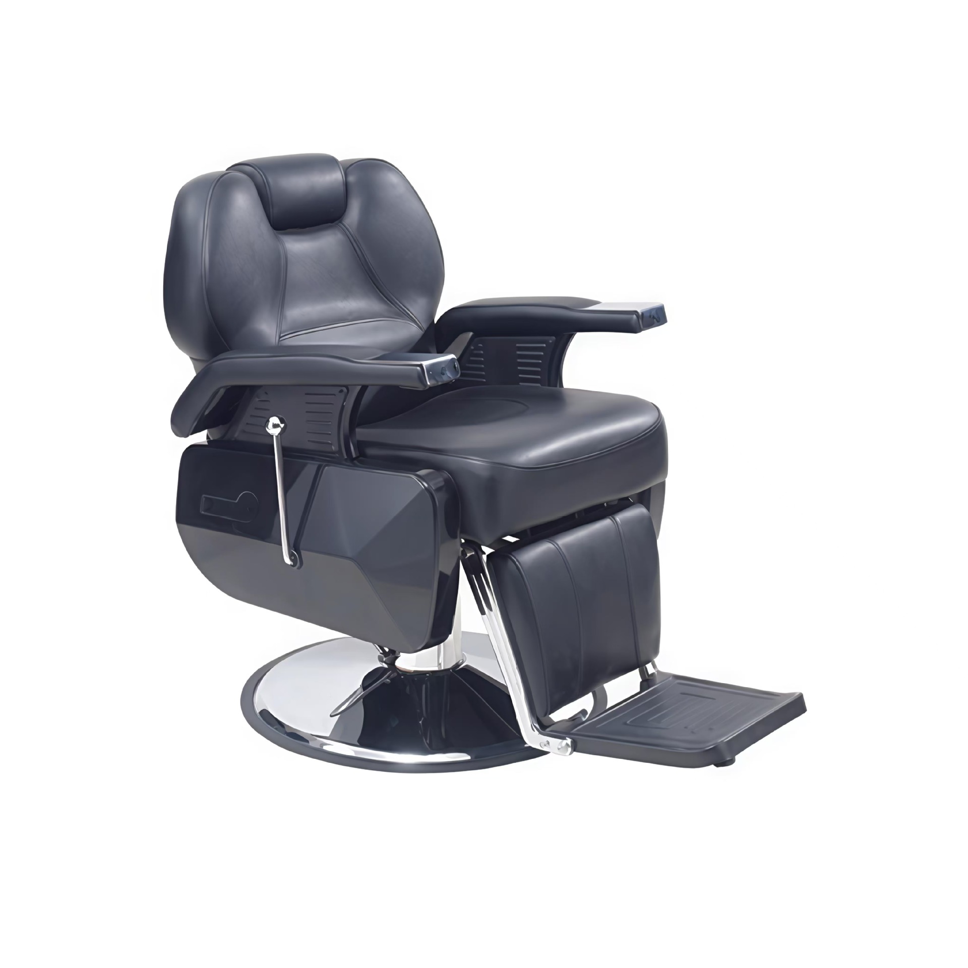 Gray solid wood hair care chair