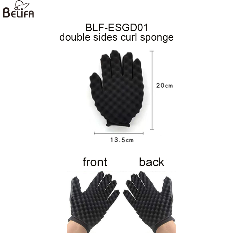 Éponge à friser double face BLF-ESGD01