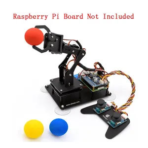 Adeept 5-DOF programmabile per la codifica fai da te Kit educativo per braccio robotico intelligente Raspberry Pi 4 B 3 B assi Robot educativo robotico