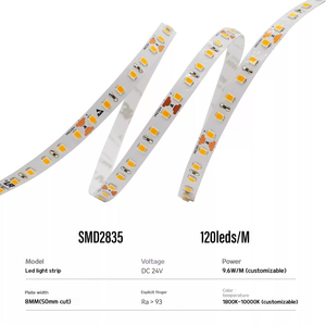 高光效率发光二极管灯带高CRI 93 SMD2835柔性120发光二极管灯带灯 - Product Image 1