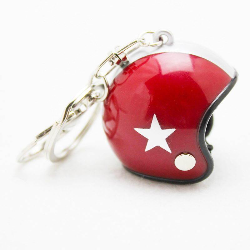 Vino rojo plata estrella-Casco separado sin llavero
