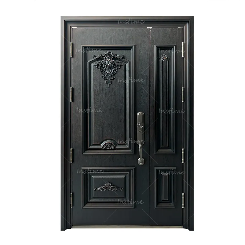 Оптовая продажа, современные входные охранные двери для дома, входные наружные стальные главные ворота для виллы