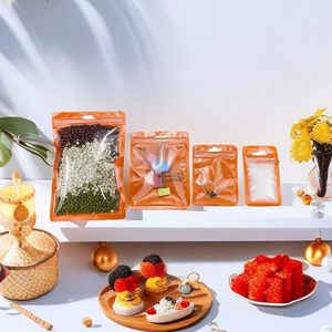 Küçük kullanımlık PE kilitli torbalar asılı delik ile temizle kullanımlık plastik torbalar gıda öğe örnekleme için perakende depolama ambalaj - Product Image 4
