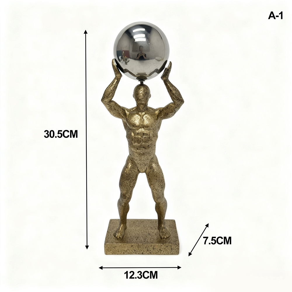 Gold 12.3*7.5*30.5cm