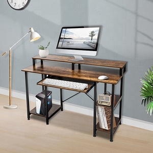 Escritorio de madera para ordenador con estante de almacenamiento Mesa de estudio simple para el hogar y el fabricante de muebles de oficina en China - Product Image 4