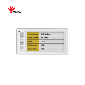 Minew 2.13นิ้วราคาดิจิตอล: ต่ำอุณหภูมิ BLE 5.0ไร้สาย E-Ink Display Esl สำหรับสมาร์ทขายปลีก Esl Complete Solution - Product Image 1