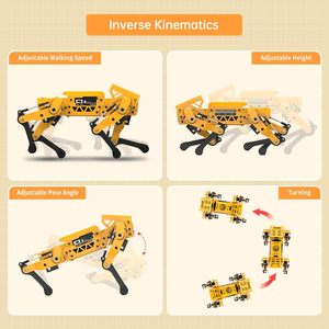 Hiwonder ESP32 QuadrupedPro Kit Mechdog Intelligent Visual Bionic <strong>Robotics</strong> Kit <strong>Python</strong> Graphical <strong>Programming</strong> - Product Image 5