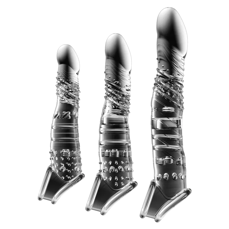 MizzZee Adult Sex Toys Realistic Penis Extension Cock Sleeve Penis Enlarger Delay Condoms For Men Dildo