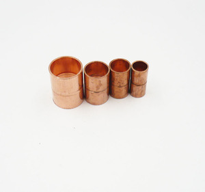 5/16&quot; ID <strong>8mm</strong> Copper Socket <strong>Coupling</strong> With Rolled Stop CXC Copper Socket for Refrigeration - Product Image 3