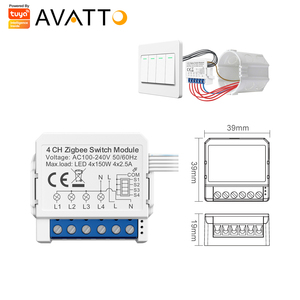 Avatto 1/2/3/4gang tuya wifi 2 vie luce zigbee modulo di controllo vocale Google Home Alexa - Product Image 6