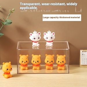 Trong suốt <span class=keywords><strong>Acrylic</strong></span> lưu trữ hộp chống bụi Nắp tiêm nhựa nhôm Đồ chơi mô hình hiển thị hộp cho mỹ phẩm văn phòng phẩm - Product Image 5