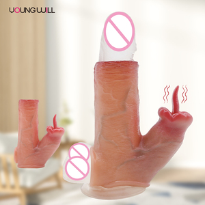 Wieder verwendbare Penis ärmel Extender Realistische Penis Kondom scheide Verzögerung Silikon verlängerung Sexspielzeug für Männer - Product Image 3