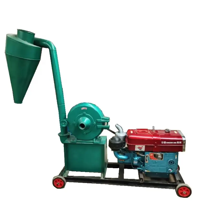 small size flour mill machine diesel engine maize grinding machine wheat flour machine grain crusher