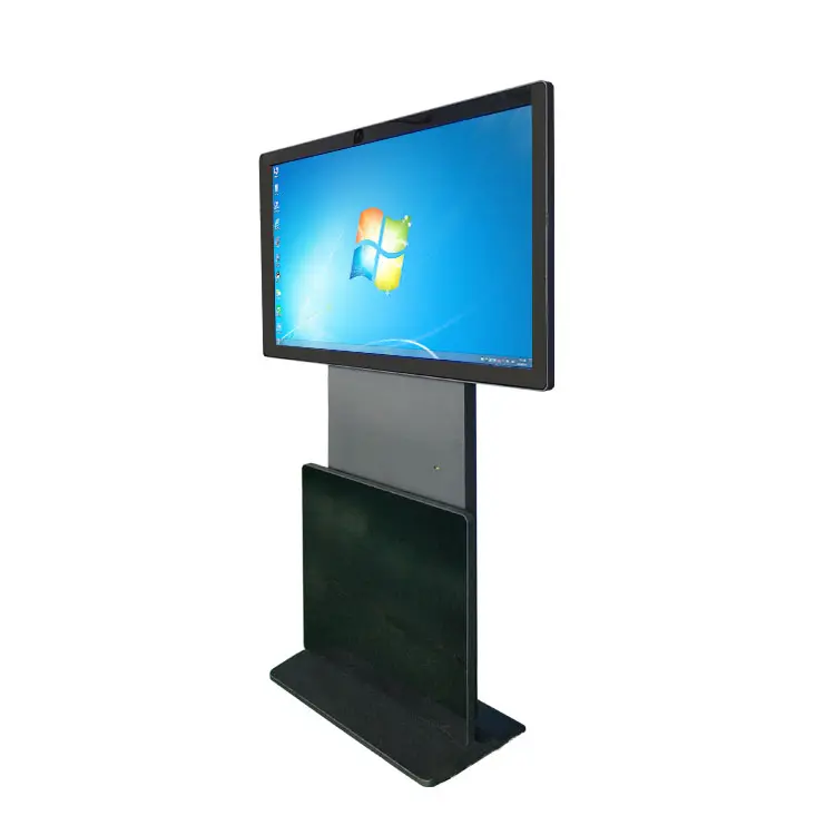 Boden stehendes 43 ''Digital Signage kapazitives/IR-Touch-Totem-Display für rotierende Touchscreen-Kioske für Werbung