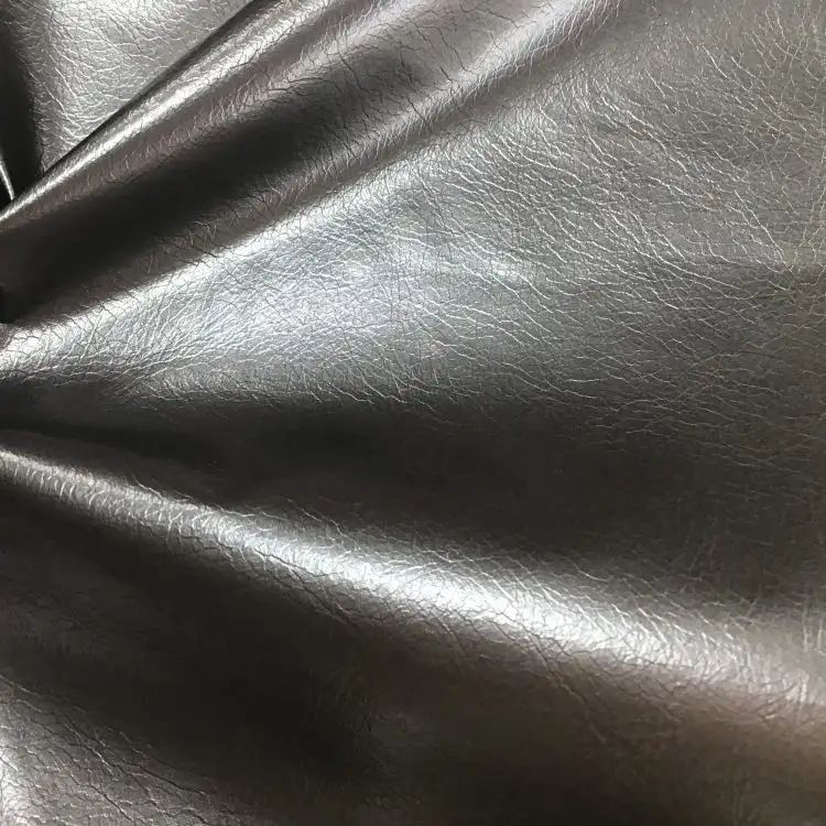100% Polyester pongee PU chuyển lớp phủ giả da feelfabric cho áo khoác thời trang