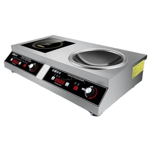 Multifunzionale commerciale nazionale cina prezzo doppio 2 bruciatore Wok 3000w 3500w 5kw elettrico commerciale fornello a induzione - Product Image 1