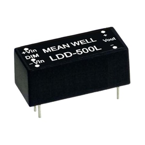 MEAN WELL LDD-500L, 95% Efficiency, 9-36V <strong>Input</strong>, 500mA, 2-32V <strong>Output</strong>, <strong>DC</strong>-<strong>DC</strong> Buck Constant Current LED Driver for LED Lighting - Product Image 2