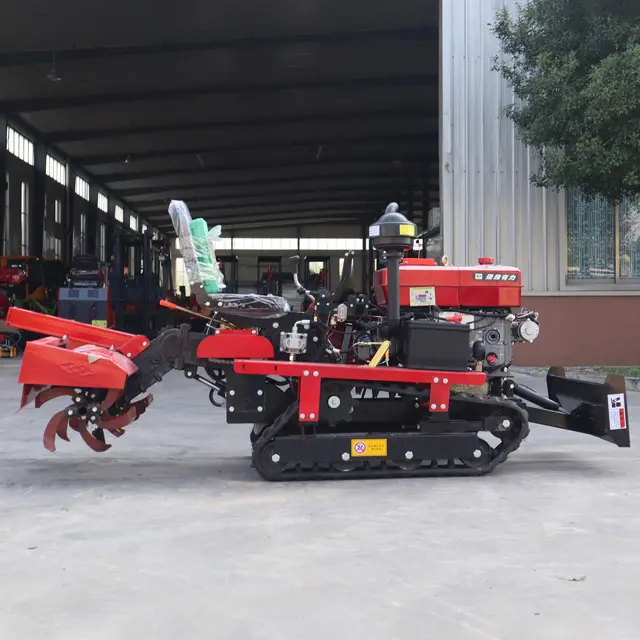 Prezzo a buon mercato 25hp Diesel Power Tiller coltivatori agricoli macchina agricola trattore cingolato in vendita